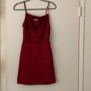 New without tags red cowl neck dress
